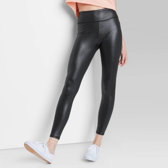 wild fable Pants - Wild Fable Women's High-Waisted Liquid Leggings- XXL Black